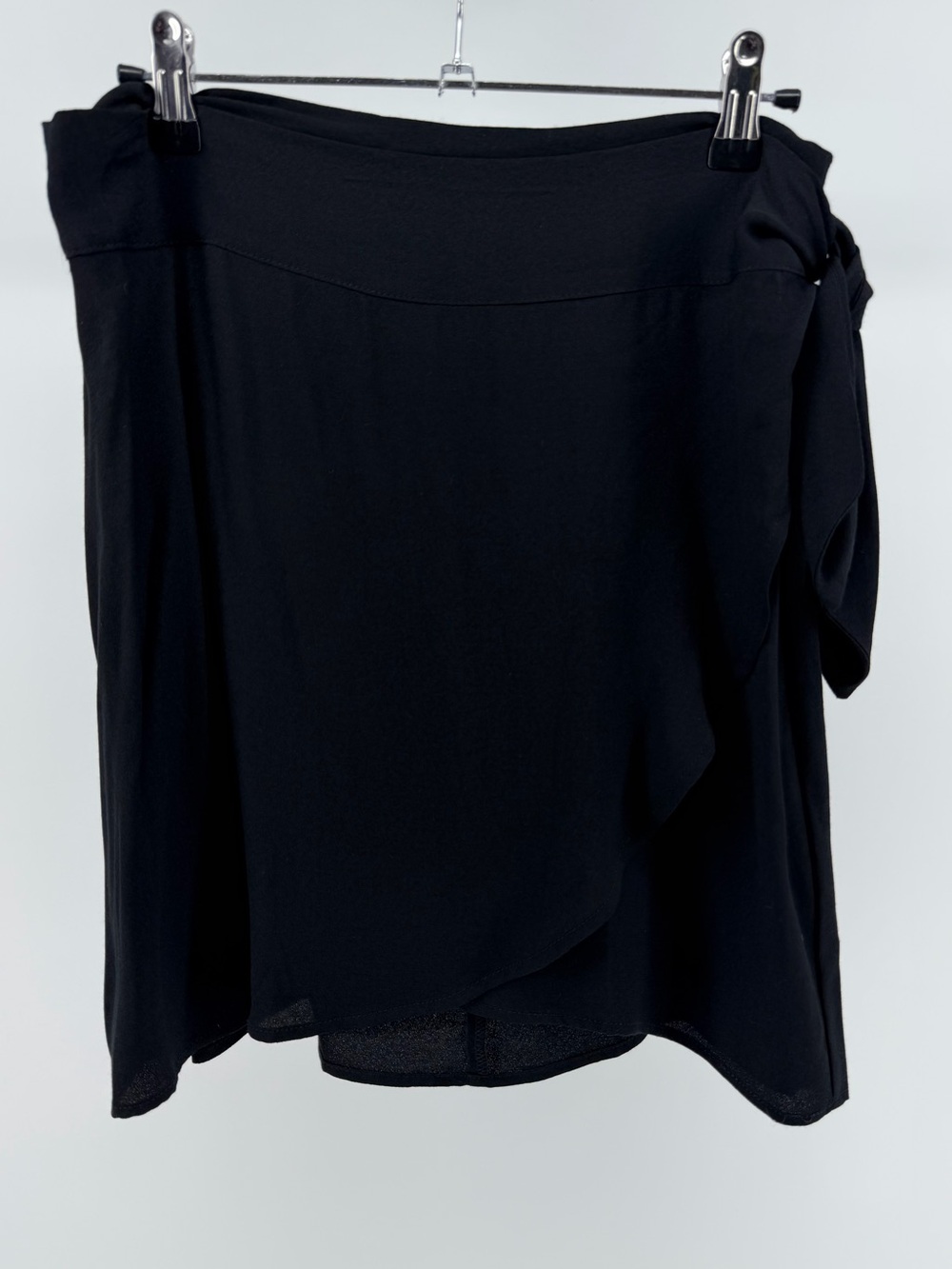 NWT Reformation Black Wrap Tie Waist Mini Skirt, Women's Medium